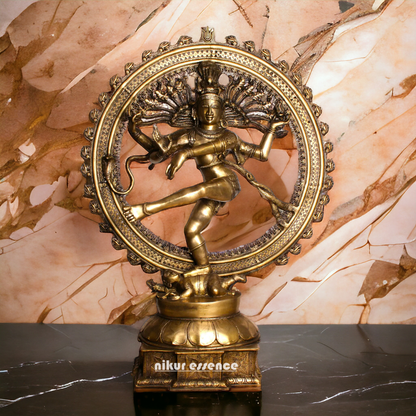 Big Shiva Nataraja Dance Brass idol - 54 Inches Nikuressence