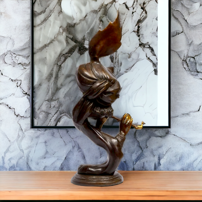 Buy Krishna With Playing Flute Brass Idol - 20 inches Nikuressence