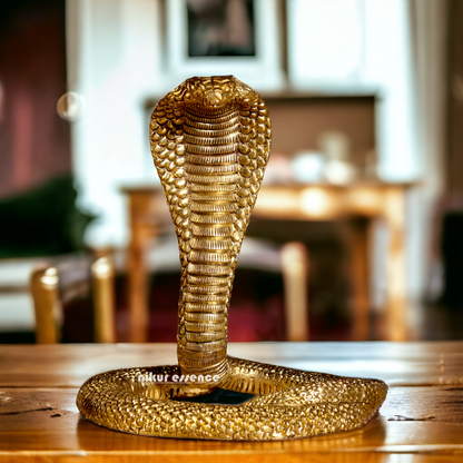 Pure Brass Snake statue - 7.75 inches Nikuressence