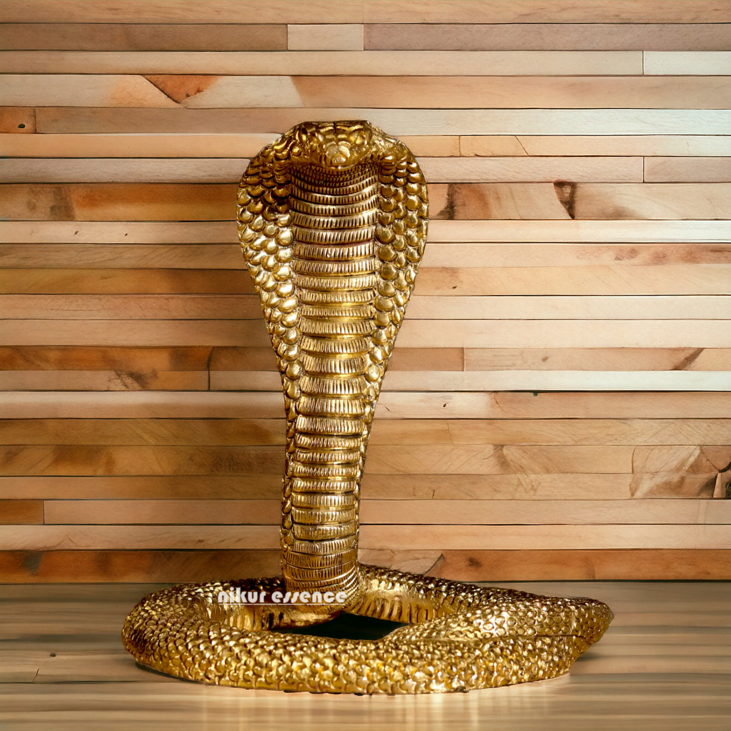 Pure Brass Snake statue - 7.75 inches Nikuressence