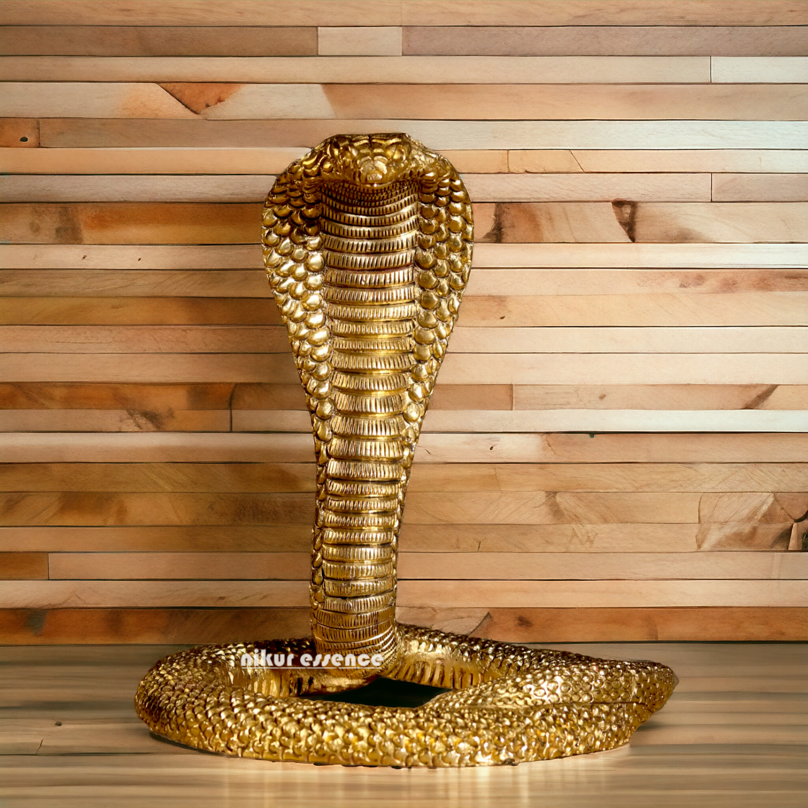 Pure Brass Snake statue - 7.75 inches Nikuressence