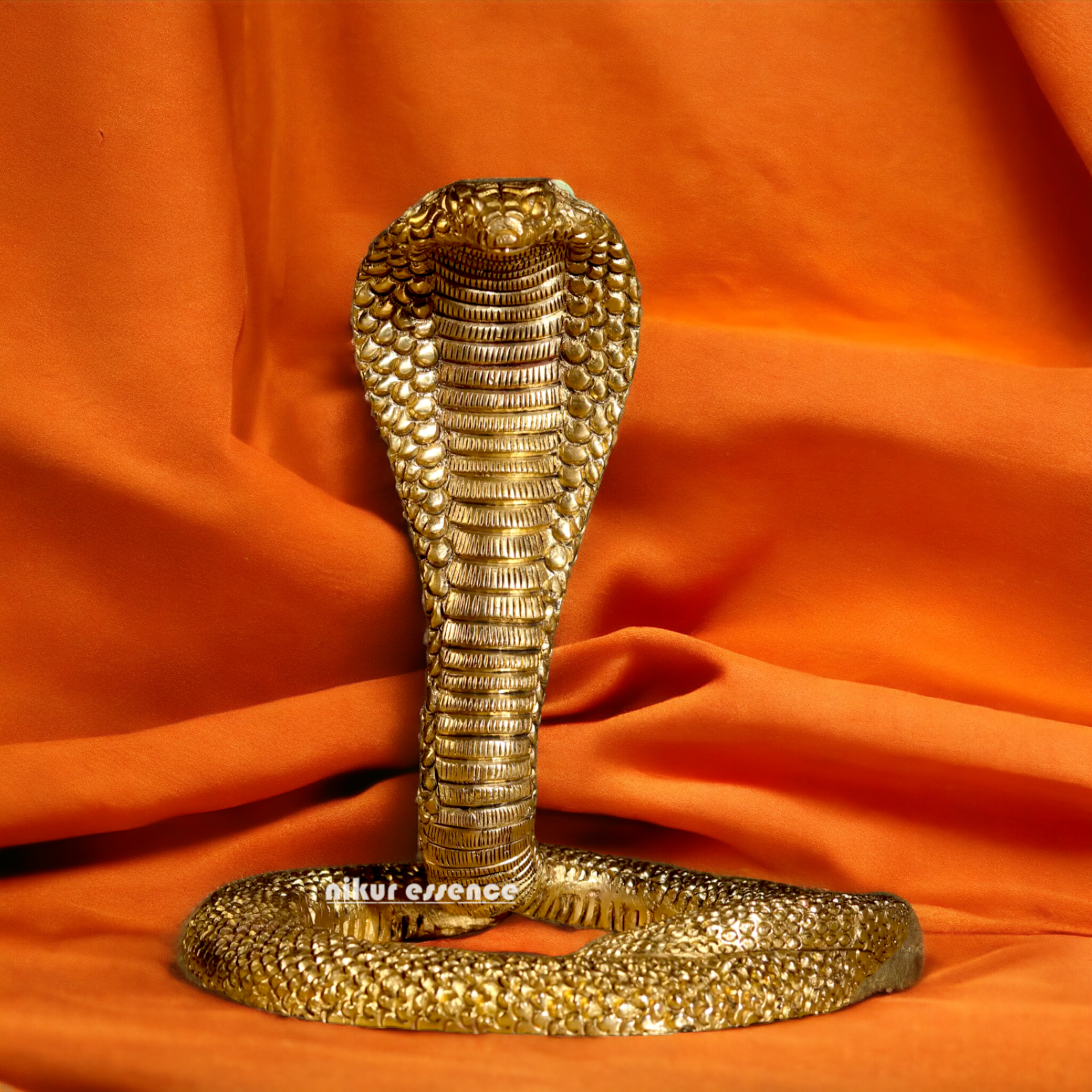 Pure Brass Snake statue - 7.75 inches Nikuressence