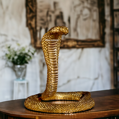 Pure Brass Snake statue - 7.75 inches Nikuressence