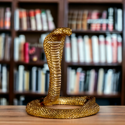 Pure Brass Snake statue - 7.75 inches Nikuressence