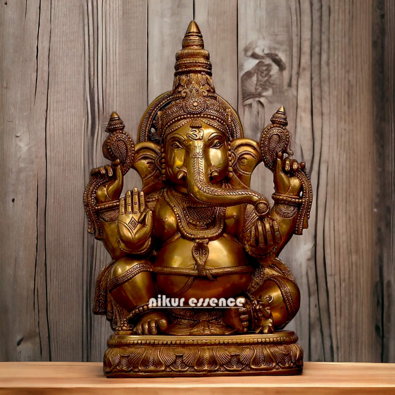 Large Ganesha Sitting with Blessing statue - 21 inches Nikuressence
