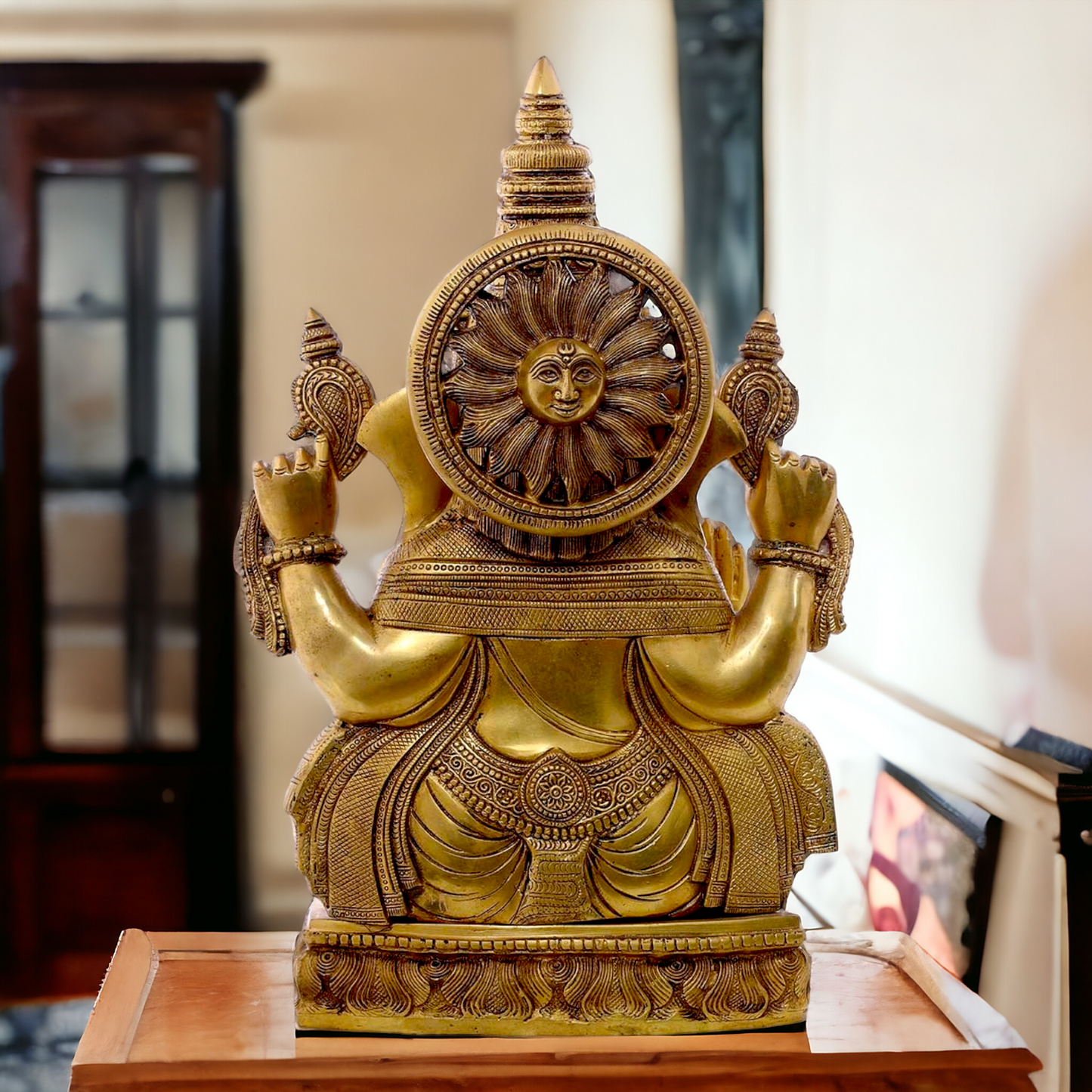 Large Ganesha Sitting with Blessing statue - 21 inches Nikuressence