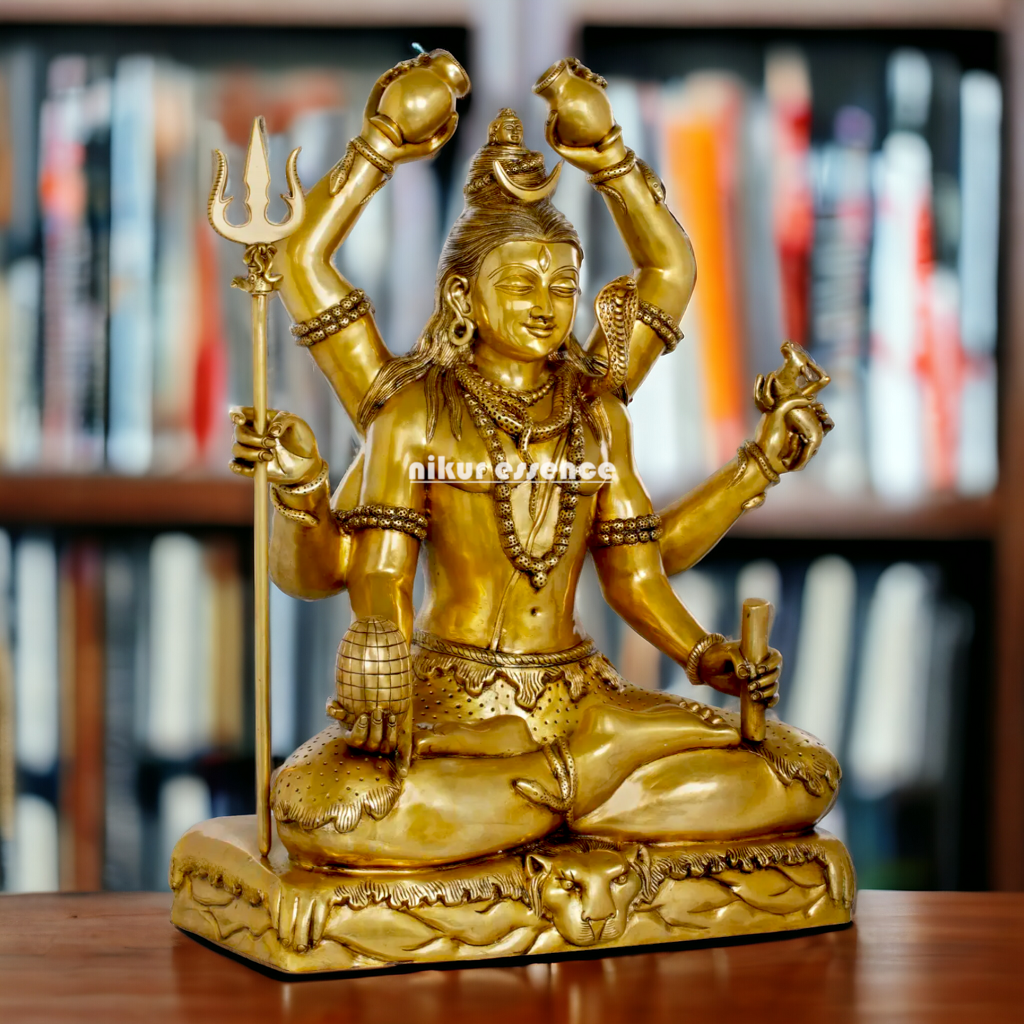 Pure Brass Shiva Meditation statue - 31 inches Nikuressence