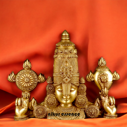 Lord Tirupati Balaji Brass statue - 18 inches Nikuressence