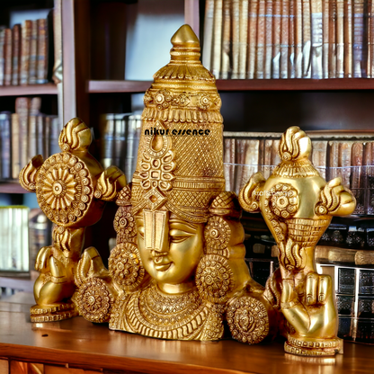 Lord Tirupati Balaji Brass statue - 18 inches Nikuressence