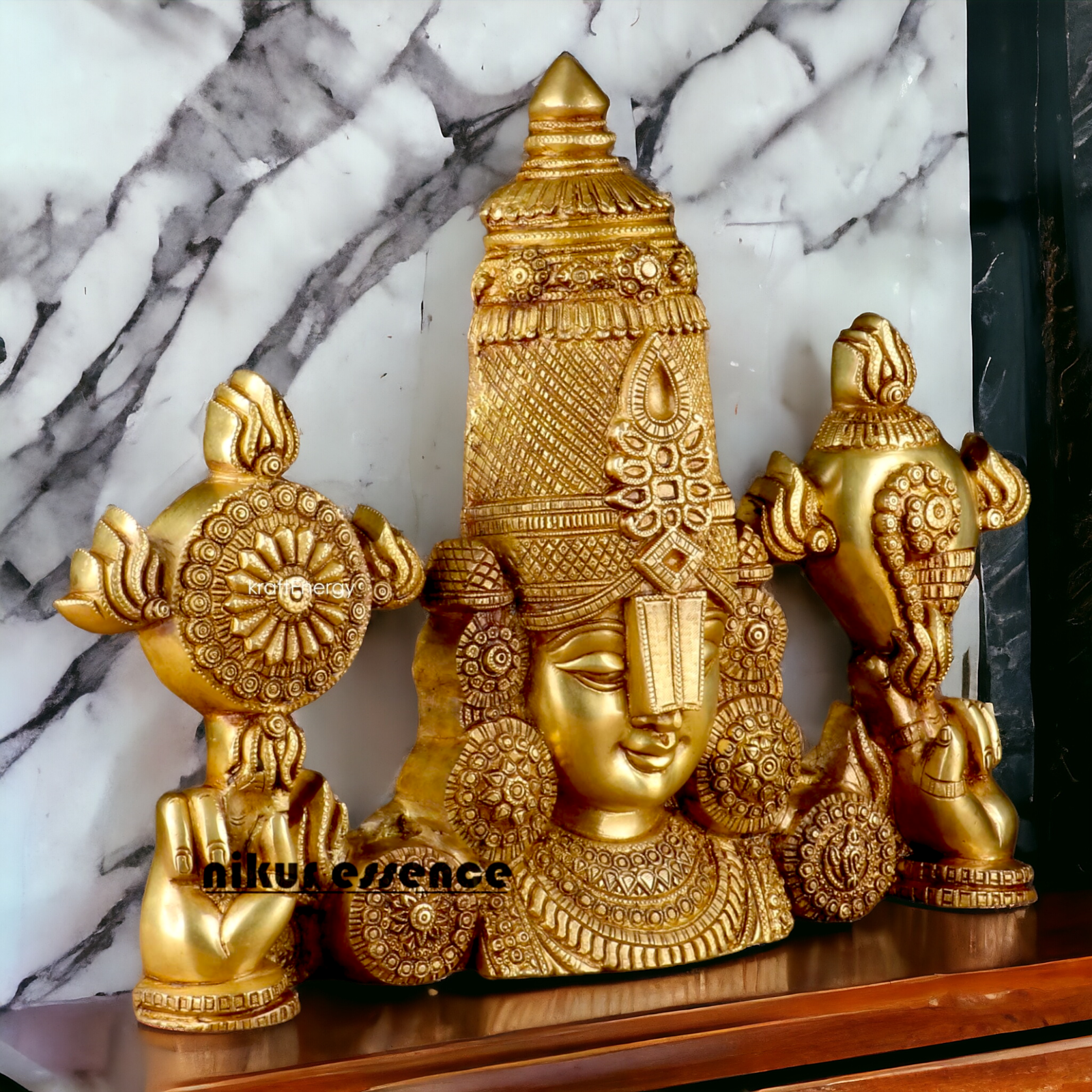 Lord Tirupati Balaji Brass statue - 18 inches Nikuressence