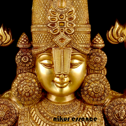 Lord Tirupati Balaji Brass statue - 18 inches Nikuressence