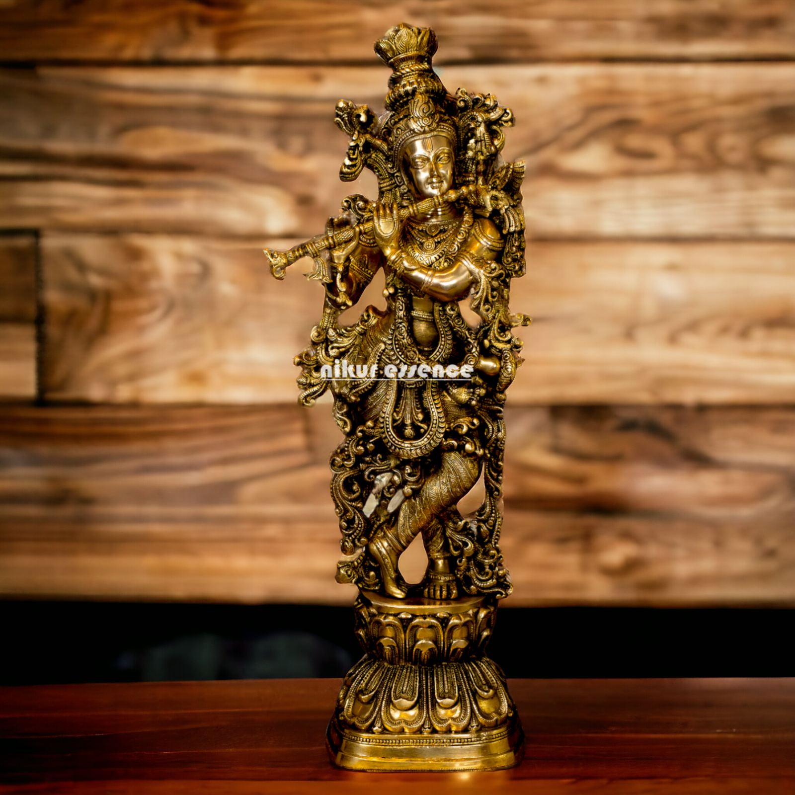 Big Krishna Govinda Bhagwan Solid Brass idol - 29 inches Nikuressence