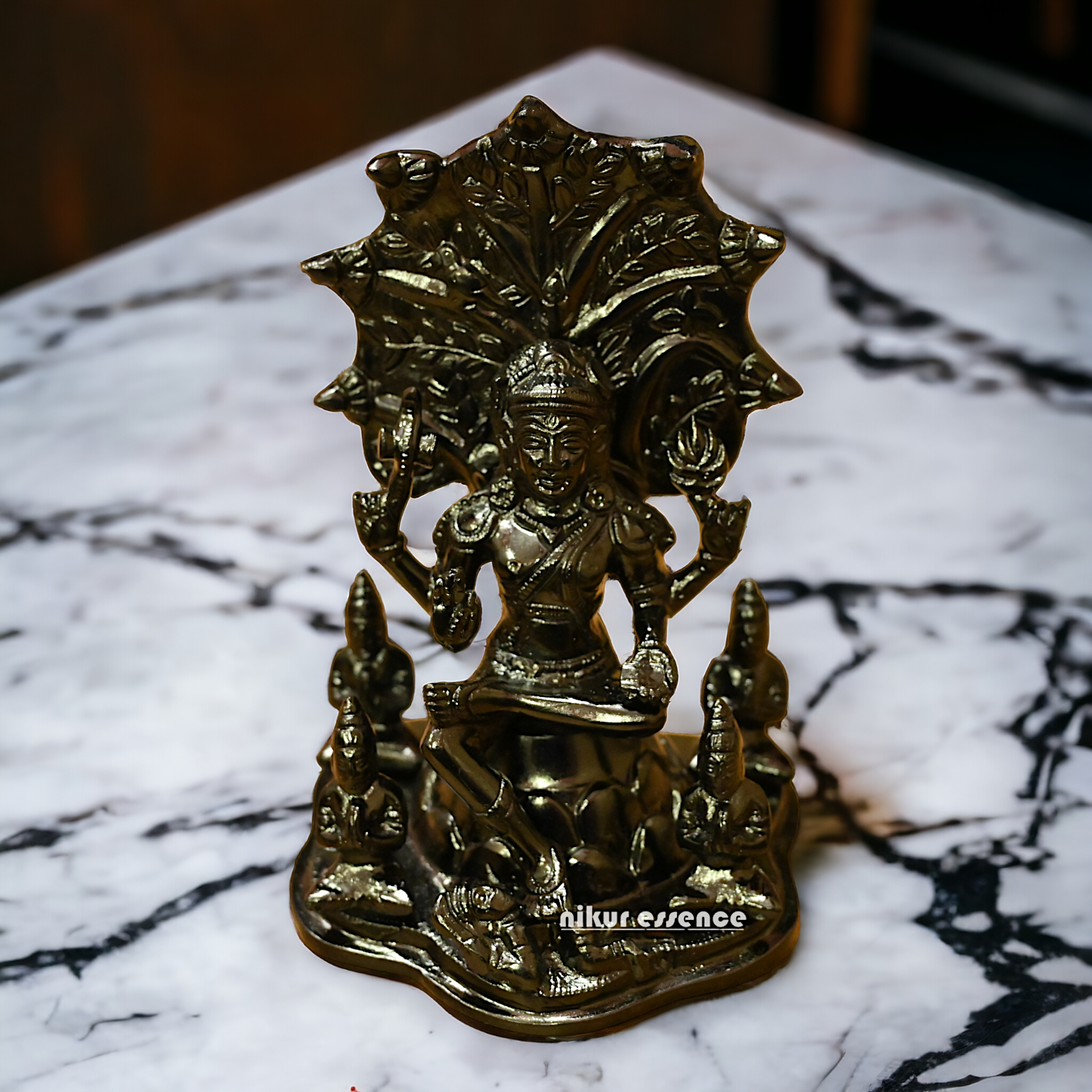 Buy Brass Dakshinamurty Shiva statue - 9 inches height Nikuressence