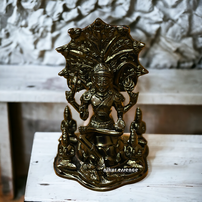 Buy Brass Dakshinamurty Shiva statue - 9 inches height Nikuressence