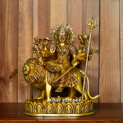 Buy Online Durga Maa Sitting on Lion - 9.6 inches Height Nikuressence