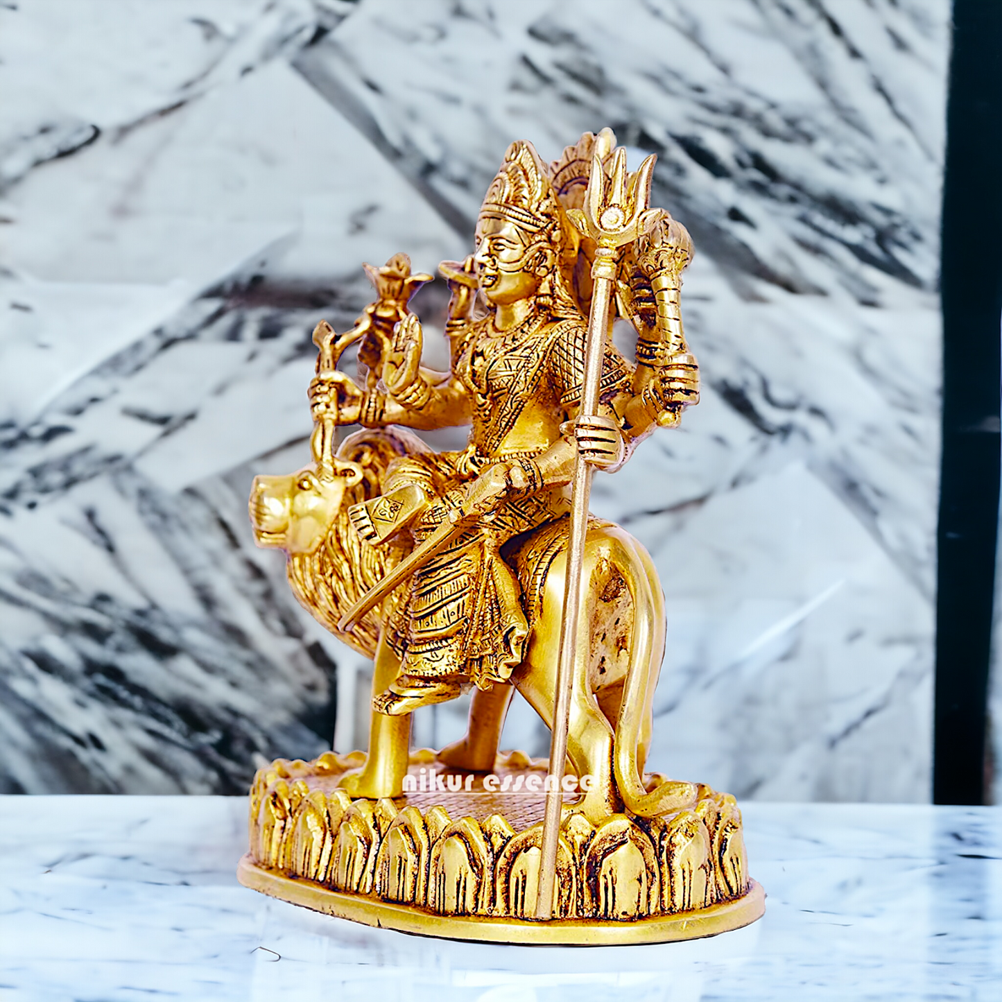 Buy Online Durga Maa Sitting on Lion - 9.6 inches Height Nikuressence