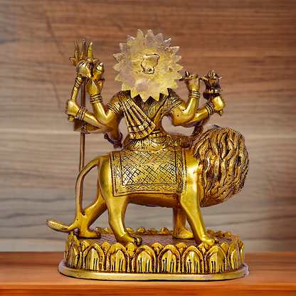 Buy Online Durga Maa Sitting on Lion - 9.6 inches Height Nikuressence