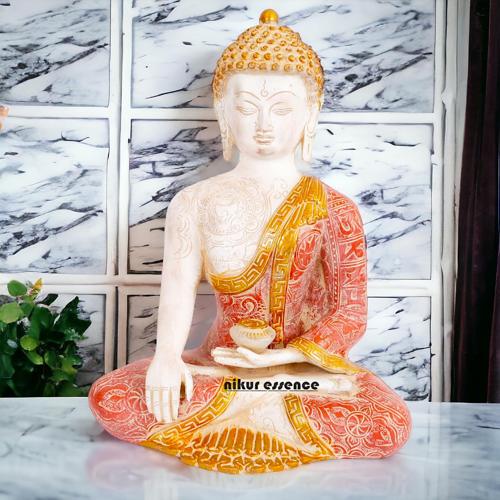 Buy Beautiful Brass Buddha Idol - 12 inch Nikuressence