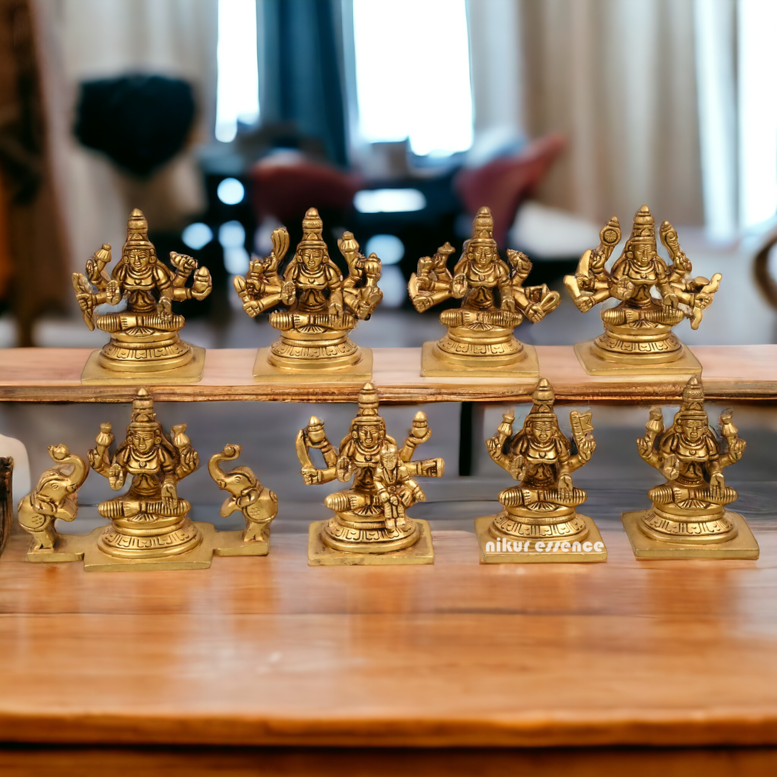 Buy Ashtalakshmi in Brass - 3.5 inch Nikuressence