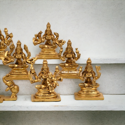 Buy Ashtalakshmi in Brass - 3.5 inch Nikuressence