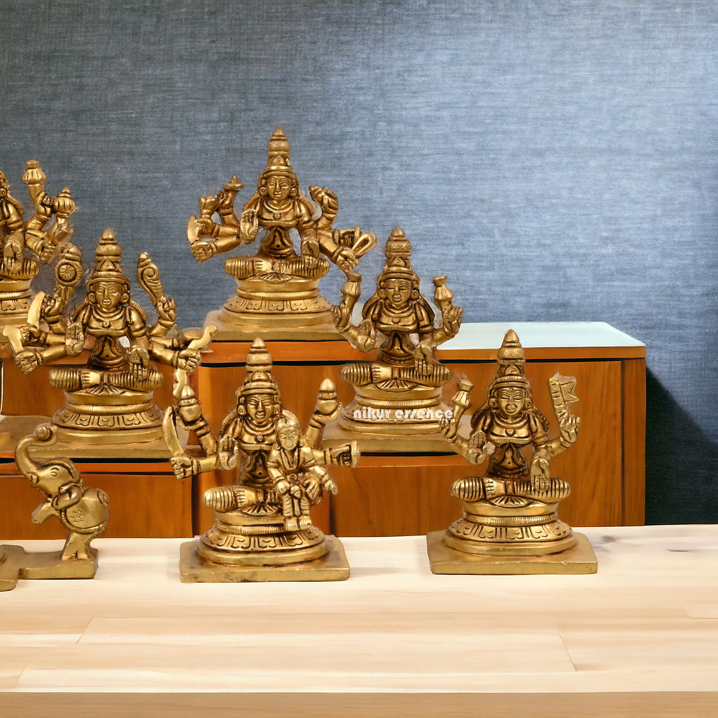 Buy Ashtalakshmi in Brass - 3.5 inch Nikuressence