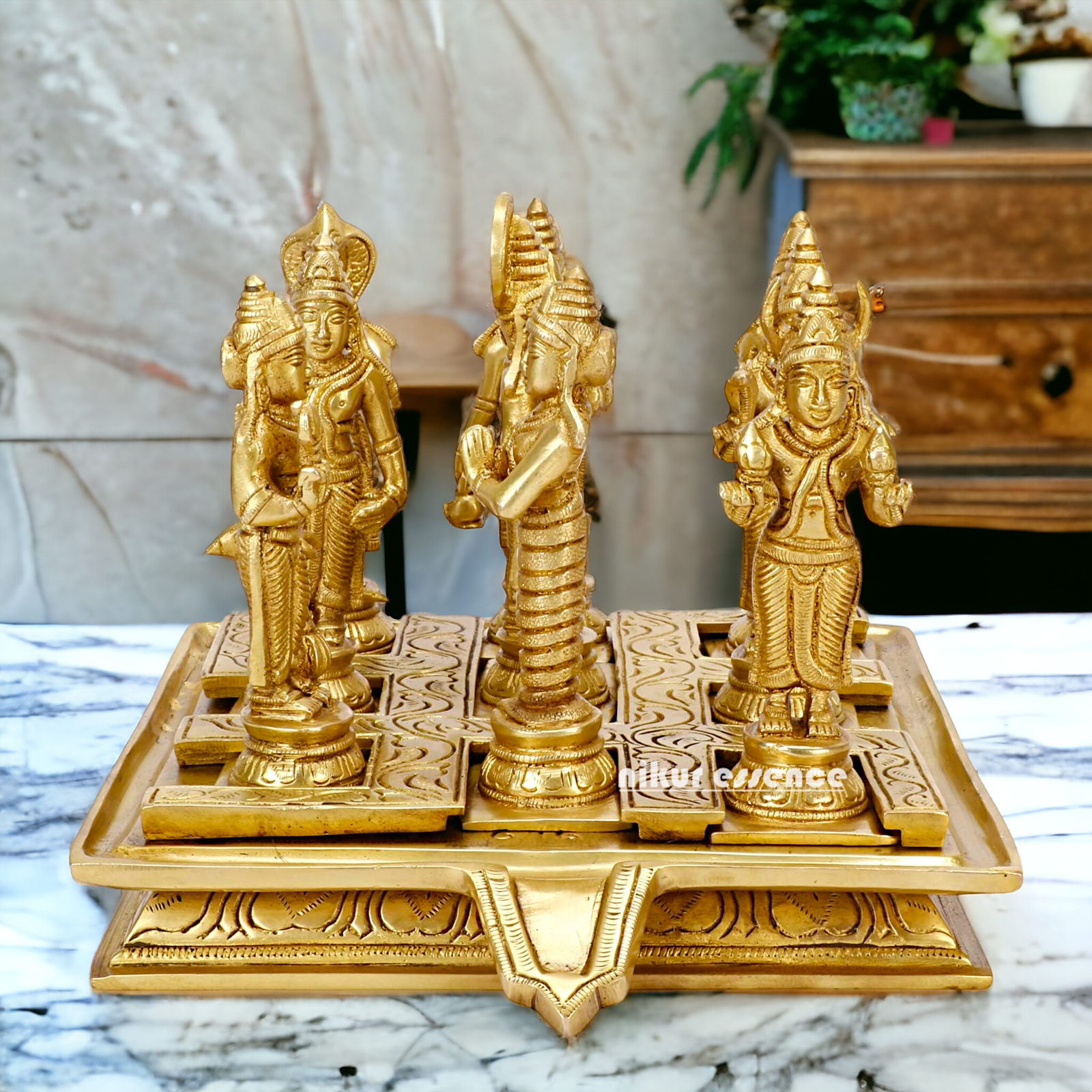 Buy Navagraha Solid Brass Pooja Idol- 10 inches Nikuressence