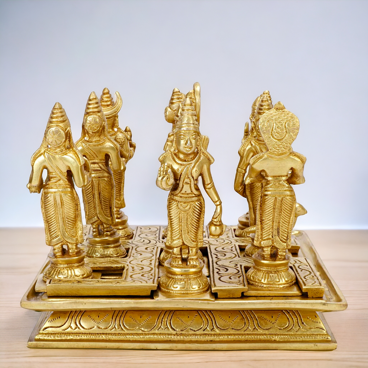 Buy Navagraha Solid Brass Pooja Idol- 10 inches Nikuressence