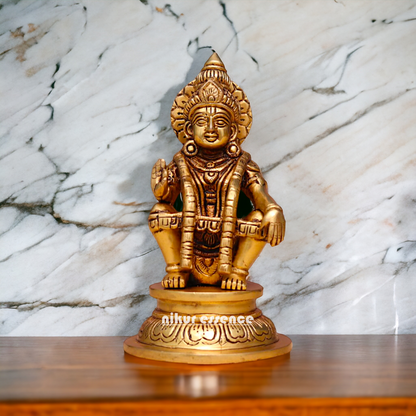 Shop Ayyappa Swamy Murugan brass idol - 7 Inches Nikuressence
