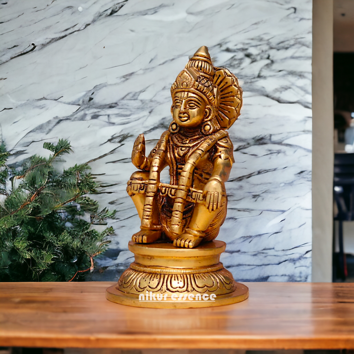 Shop Ayyappa Swamy Murugan brass idol - 7 Inches Nikuressence