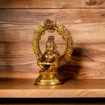Lord Ayyappa Ayyappan Murugan Solid Brass Idol - 10 Inches Nikuressence