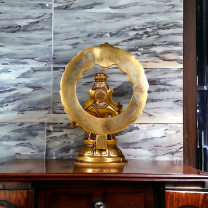 Lord Ayyappa Ayyappan Murugan Solid Brass Idol - 10 Inches Nikuressence