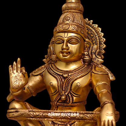 Shop Ayyapa Murugan Solid Brass Idol - 15 Inches Nikuressence