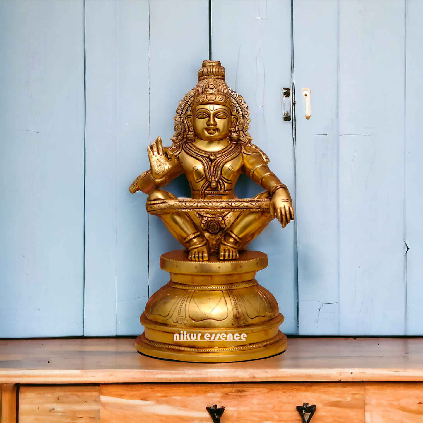 Shop Ayyapa Murugan Solid Brass Idol - 15 Inches Nikuressence