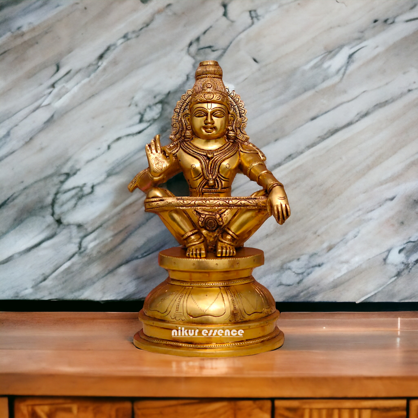 Shop Ayyapa Murugan Solid Brass Idol - 15 Inches Nikuressence