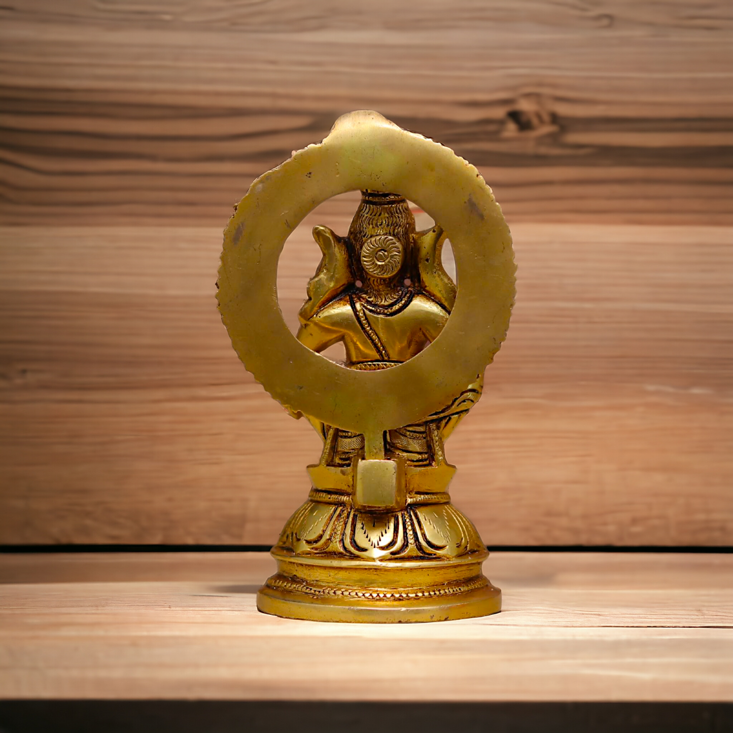 Pure Brass Ayyappa Murugan statue - 7 Inches Nikuressence