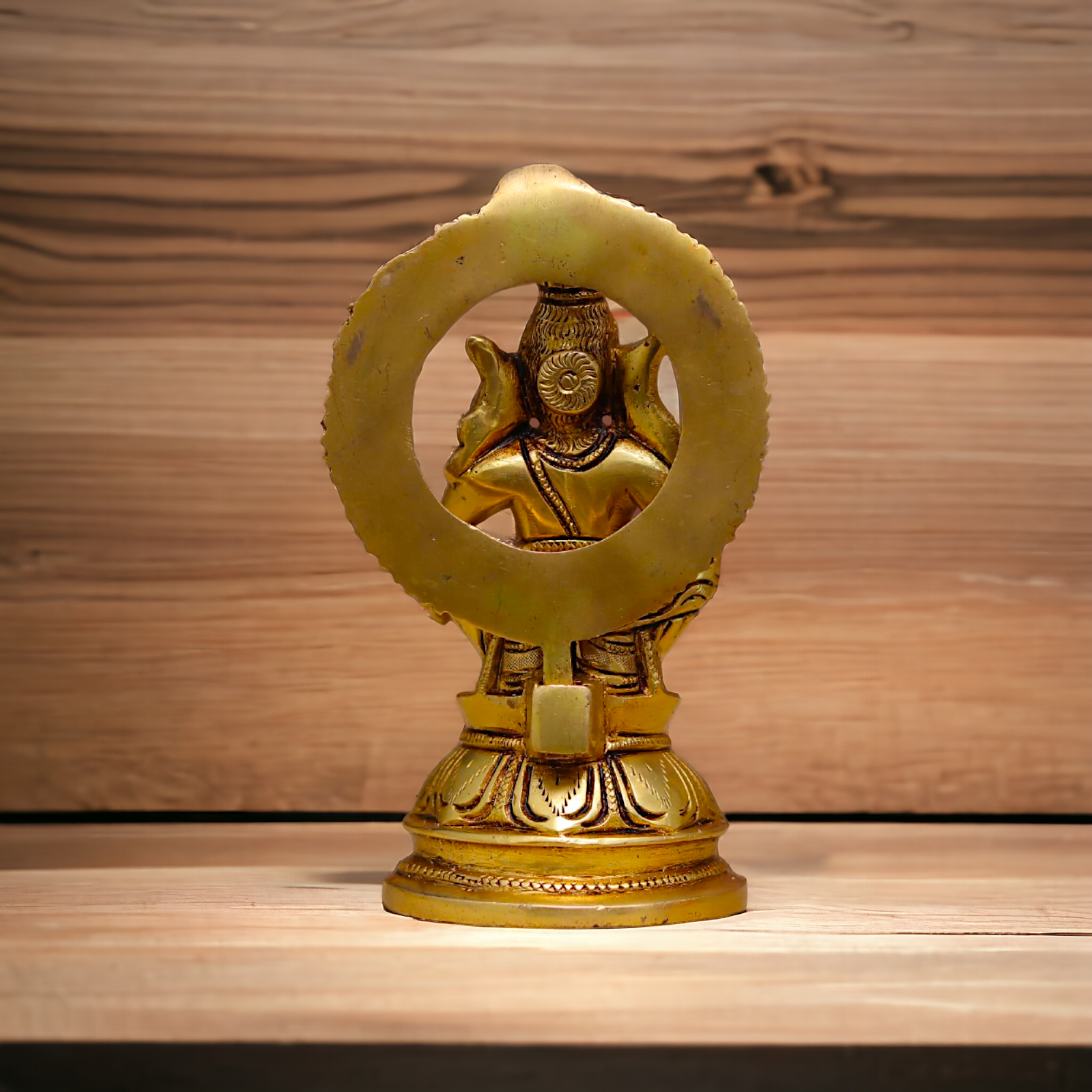 Pure Brass Ayyappa Murugan statue - 7 Inches Nikuressence