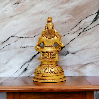 solid Brass Ayyappa Murugan idol - 8 Inches Nikuressence