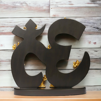 Goddess Ashtalakshmi with Om Brass idol - 15 inches Nikuressence