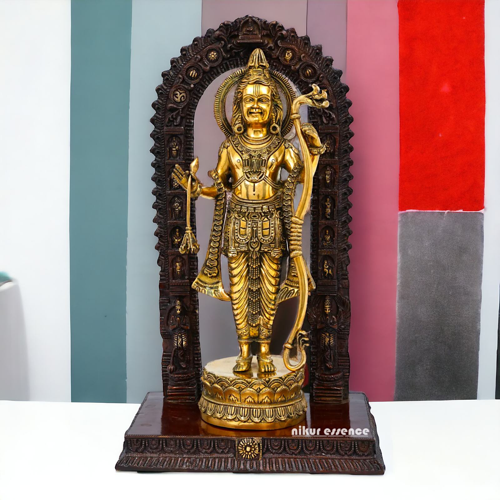 Lord Ram Lalla Brass Statue - 19 inches Nikuressence