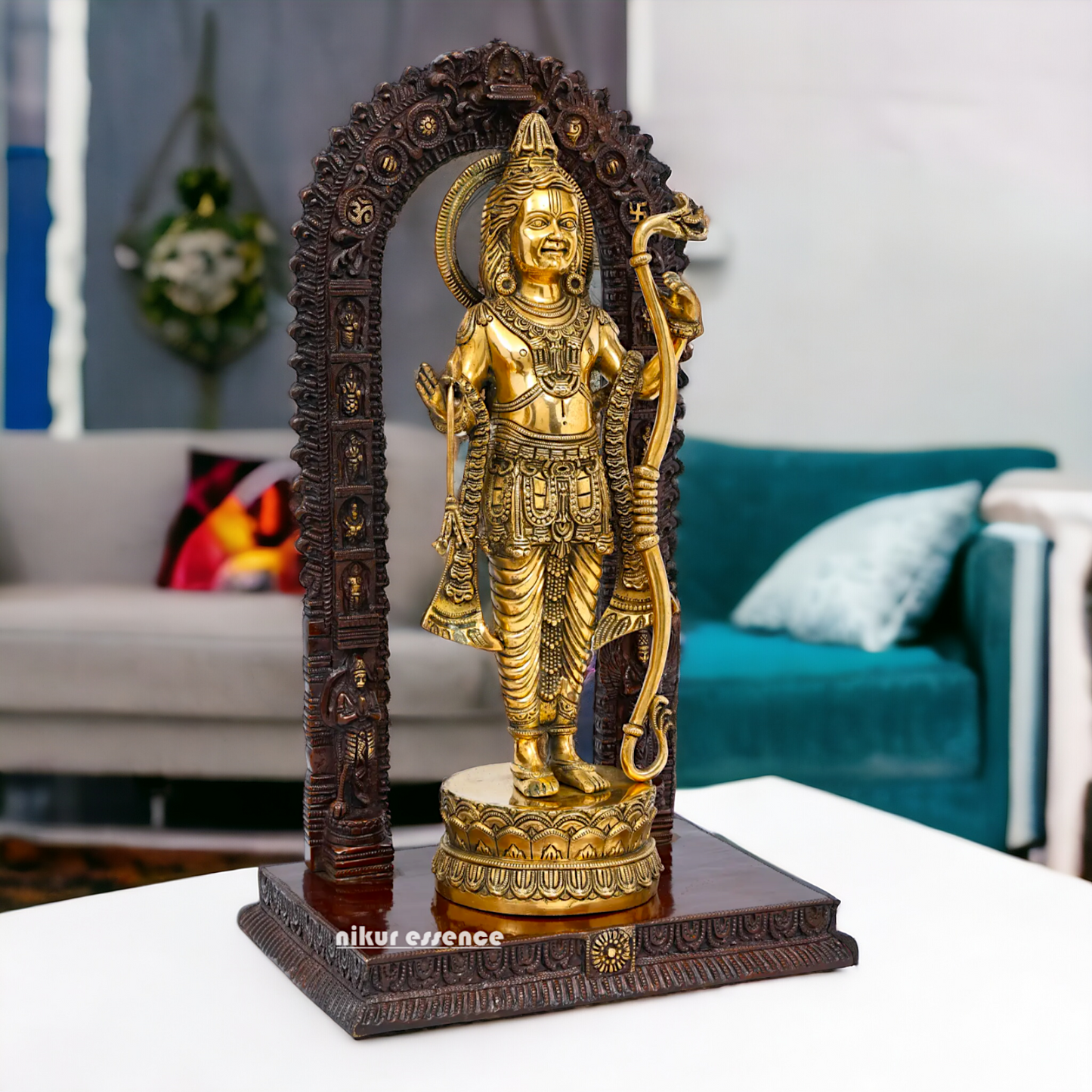 Lord Ram Lalla Brass Statue - 19 inches Nikuressence