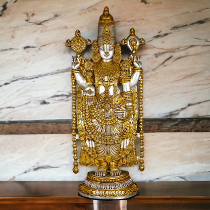 Large Tirupati Balaji Brass statue - 47 inches Nikuressence