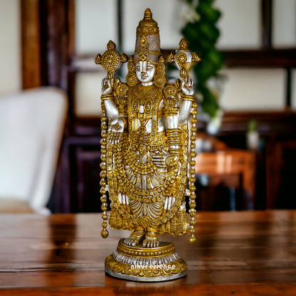 Large Tirupati Balaji Brass statue - 47 inches Nikuressence