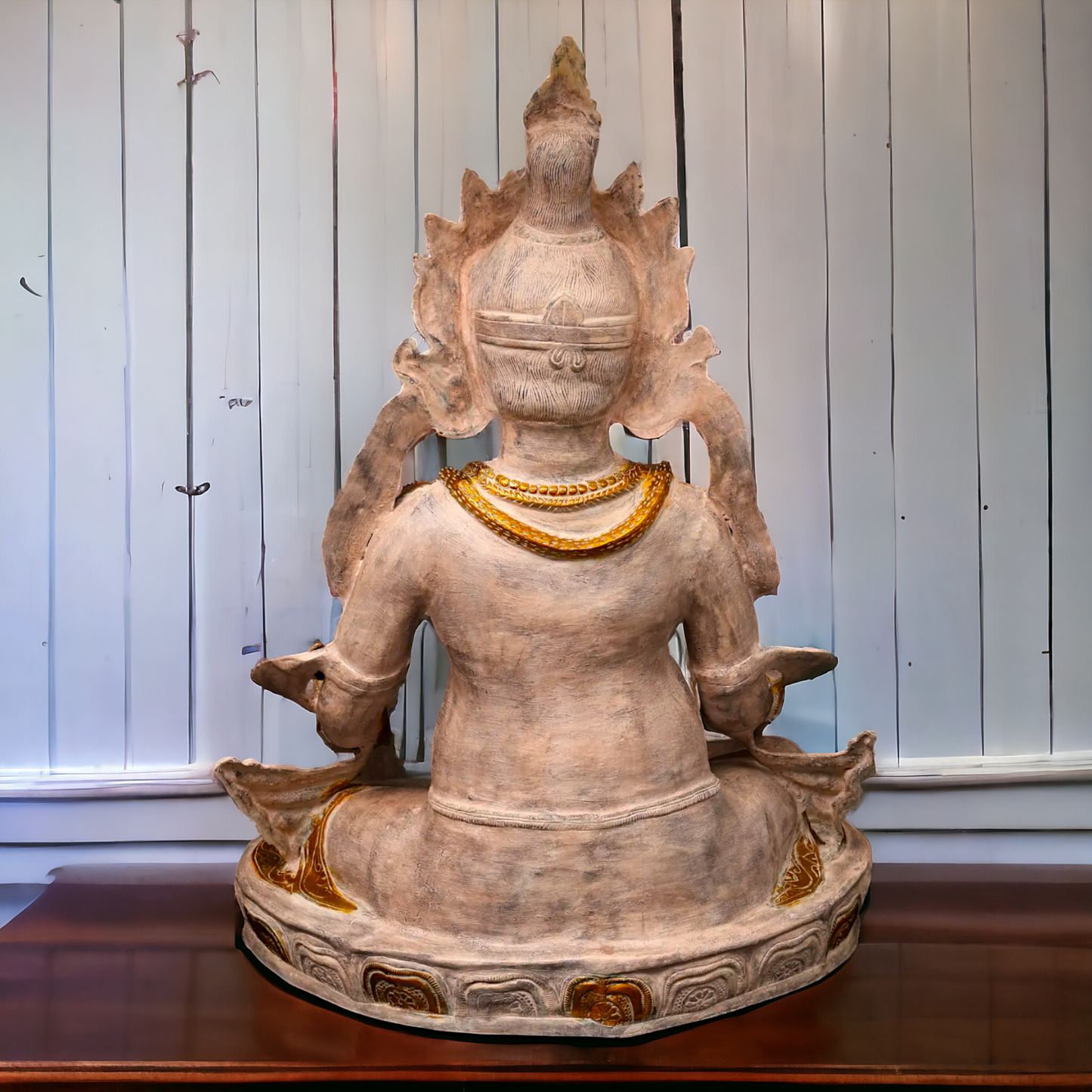 Brass kubera Sitting statue - 43 Inches Nikuressence