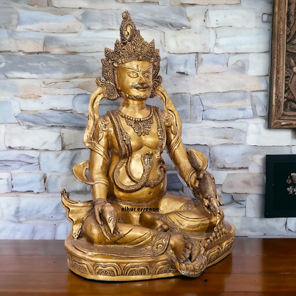 kubera Meditation Brass idol - 43 Inches Nikuressence