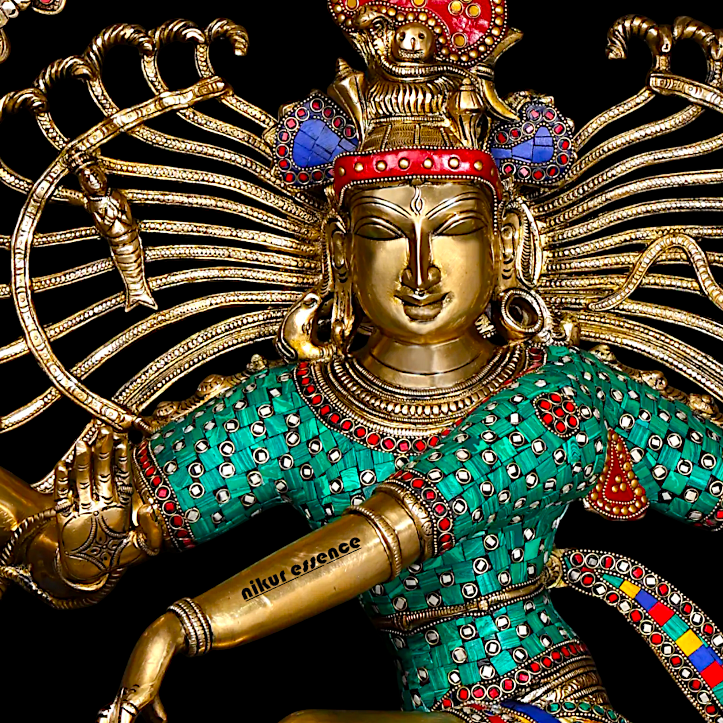 Big Nataraja Shiva dance Pital Brass Murti - 48 Inches Nikuressence