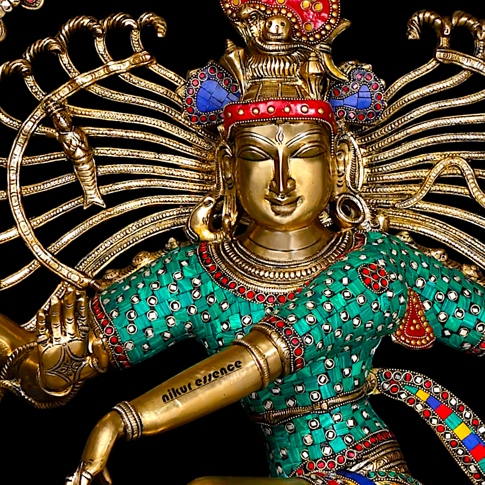 Big Nataraja Shiva dance Pital Brass Murti - 48 Inches Nikuressence