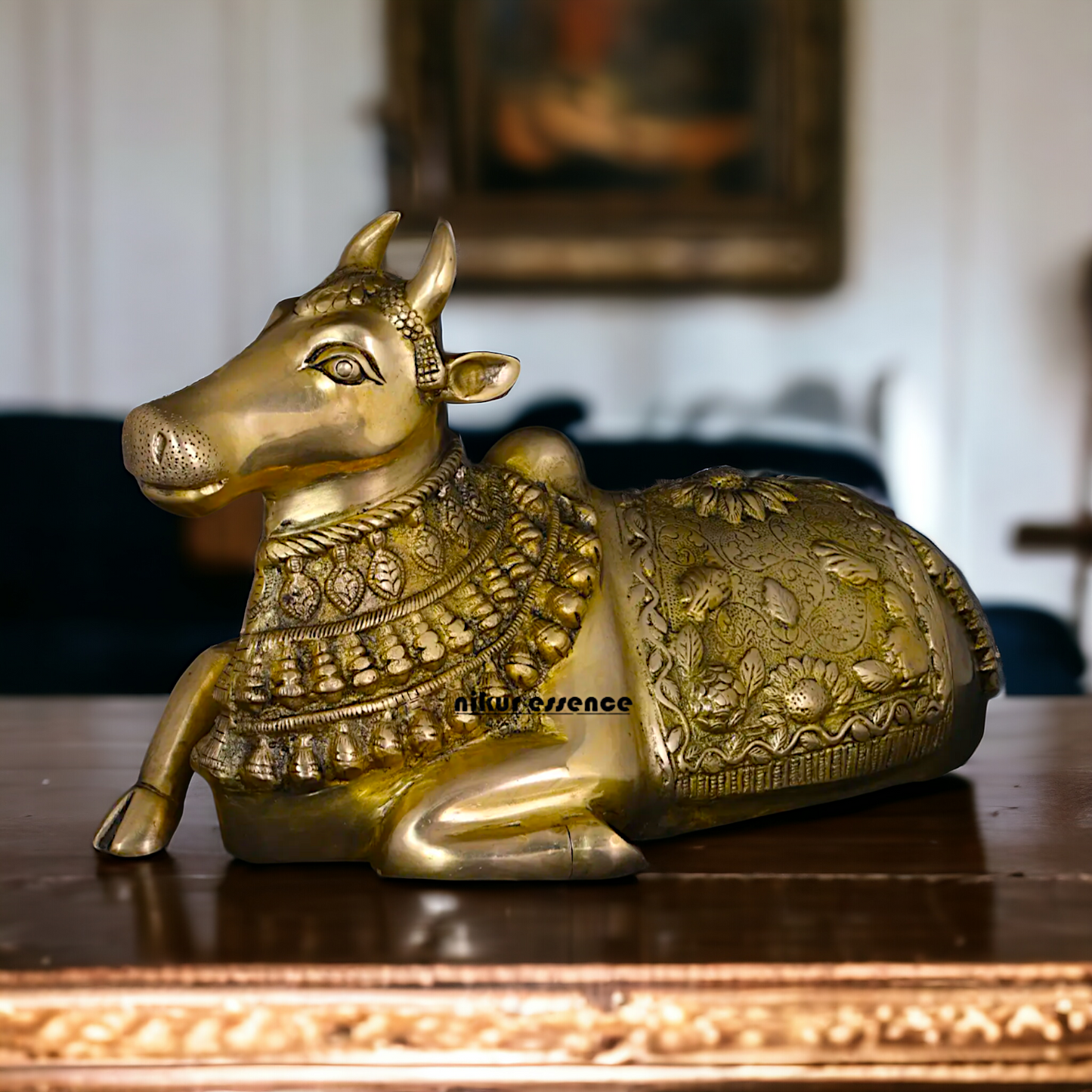 Pure Brass Nandi God statue - 20 Inches Nikuressence