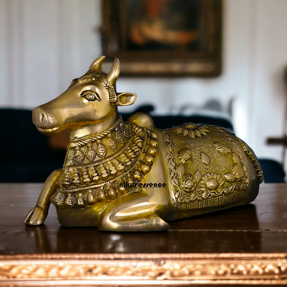 Pure Brass Nandi God statue - 20 Inches Nikuressence
