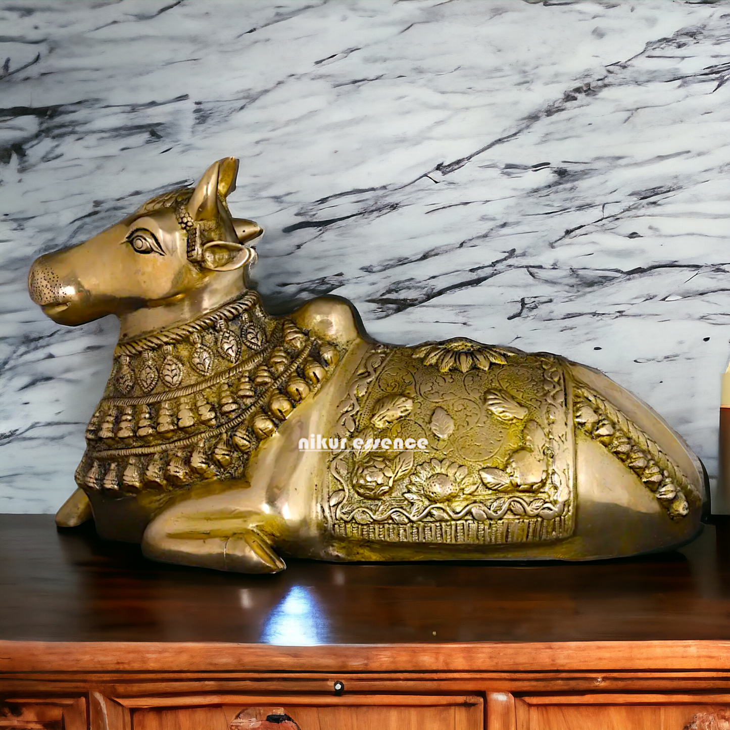 Pure Brass Nandi God statue - 20 Inches Nikuressence