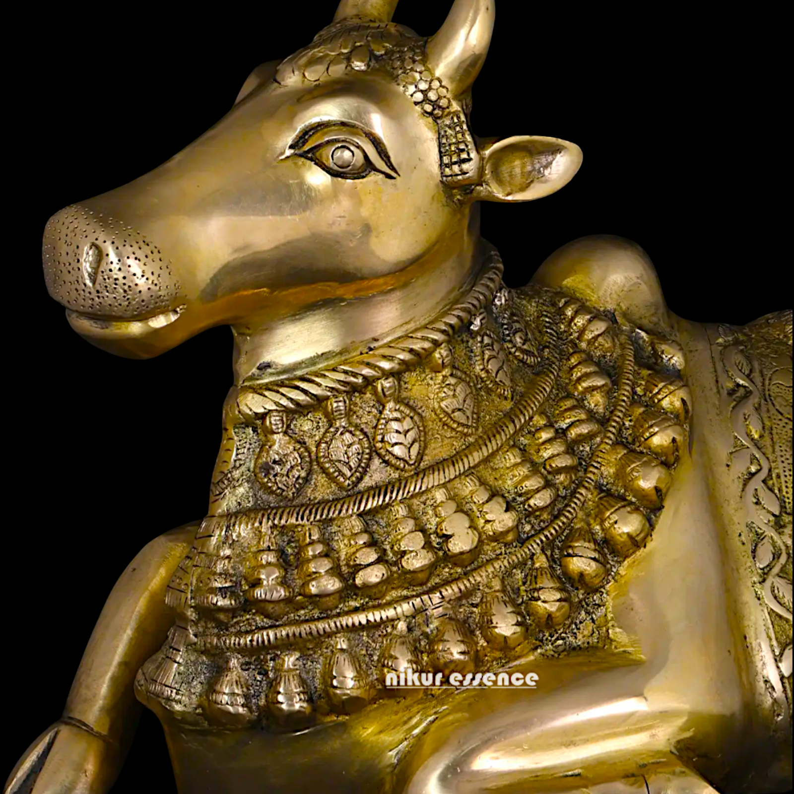 Pure Brass Nandi God statue - 20 Inches Nikuressence
